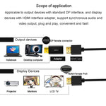 JINGHUA DP 公頭轉 HDMI 母頭轉接器影音連接器，1080P 通用版，4K 通用版