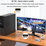 JINGHUA DP 公頭轉 HDMI 母頭轉接器影音連接器，1080P 通用版，4K 通用版
