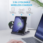 三星 Galaxy Z Fold 三合一無線充電器，適用手機、耳機及智能手錶，F16A