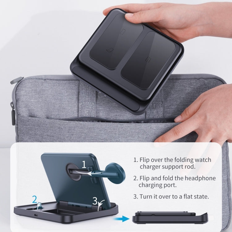 三星 Galaxy Z Fold 三合一無線充電器，適用手機、耳機及智能手錶，F16A