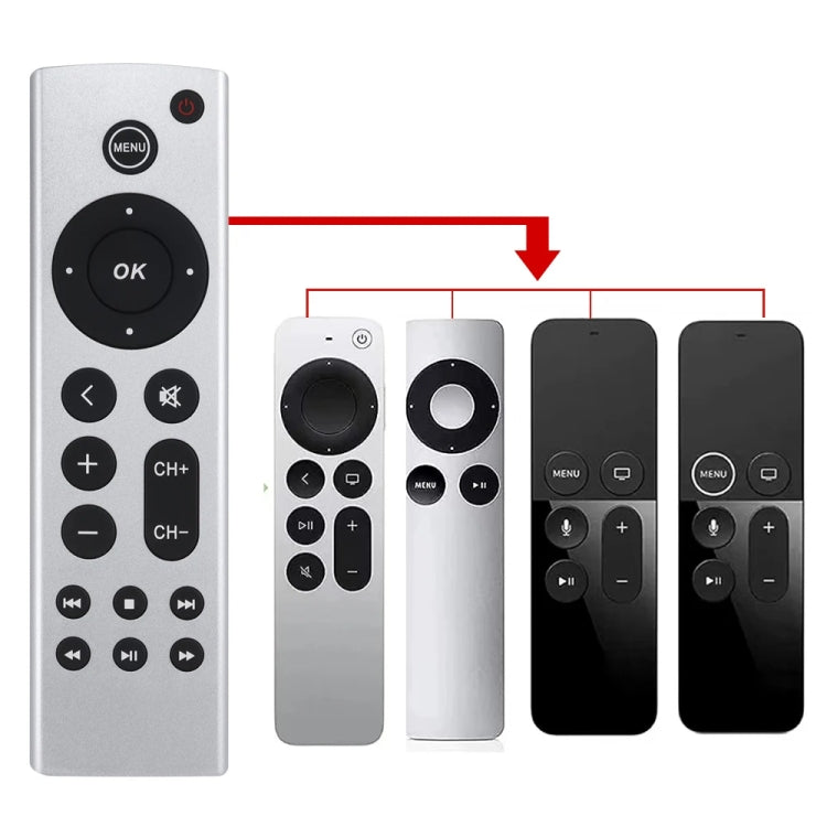 適用Apple TV遙控器4K / HD A2169 A1842 A1625無語音，普通款式