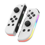 JOY-02 遊戲左右手把帶 RGB 燈光體感藍牙遊戲手柄 適用於 Switch / Switch OLED / Switch Pro / Switch Lite / Switch Joycon，藍紅、綠藍、白色