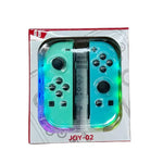 JOY-02 遊戲左右手柄，帶 RGB 燈光體感藍牙遊戲手柄，適用 Switch / Switch OLED / Switch Pro / Switch Lite / Switch Joycon，黑色，灰色