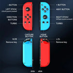JOY-02 遊戲左右手柄，帶 RGB 燈光體感藍牙遊戲手柄，適用 Switch / Switch OLED / Switch Pro / Switch Lite / Switch Joycon，黑色，灰色