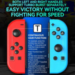 JOY-02 遊戲左右手柄，帶 RGB 燈光體感藍牙遊戲手柄，適用 Switch / Switch OLED / Switch Pro / Switch Lite / Switch Joycon，黑色，灰色