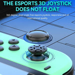 JOY-02 遊戲左右手柄，帶 RGB 燈光體感藍牙遊戲手柄，適用 Switch / Switch OLED / Switch Pro / Switch Lite / Switch Joycon，黑色，灰色
