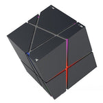 Qone Cube AI Smart Voice-Controlled Bluetooth Speaker RGB Light Mini Wireless Audio, AI Voice-Controlled (Blue), AI Voice-Controlled (Pink), AI Voice-Controlled (Black), AI Voice-Controlled (White)