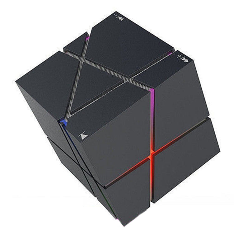 Qone Cube AI Smart Voice-Controlled Bluetooth Speaker RGB Light Mini Wireless Audio, AI Voice-Controlled (Blue), AI Voice-Controlled (Pink), AI Voice-Controlled (Black), AI Voice-Controlled (White)