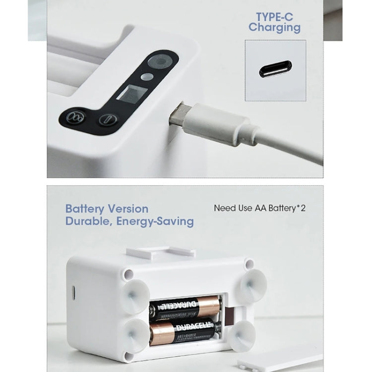 智能感應牙膏擠壓器電動自動牙膏分配器，電池款白色，充電款白色，電池款銀色，充電款銀色
