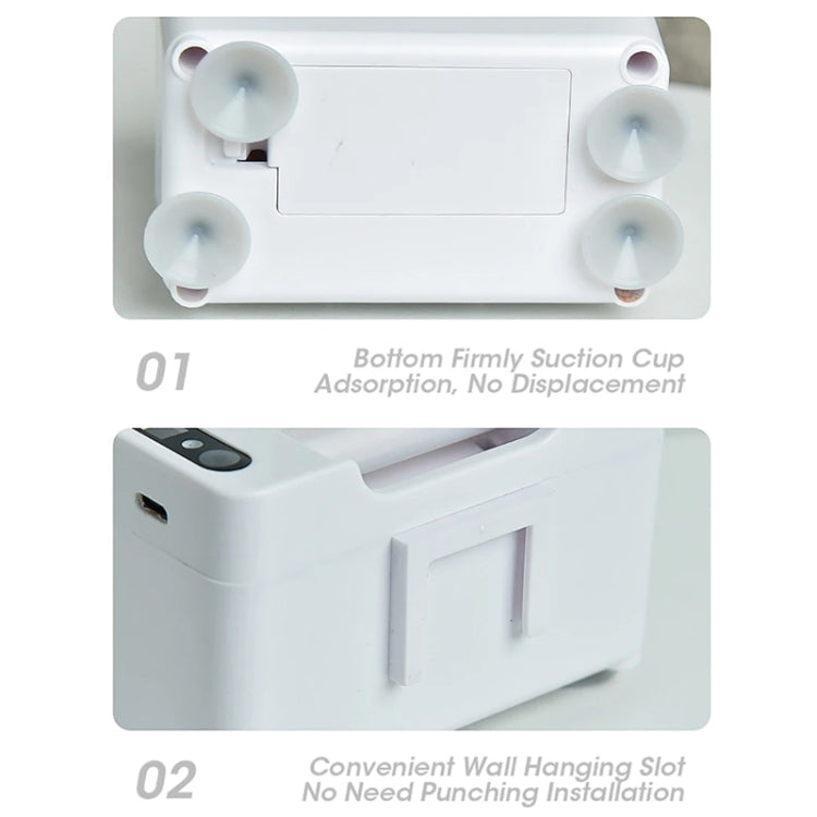 智能感應牙膏擠壓器電動自動牙膏分配器，電池款白色，充電款白色，電池款銀色，充電款銀色