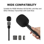 麥克風採訪手柄，適用於DJI Mic / Moma / Rode Wireless Go / Relacart，採訪手柄