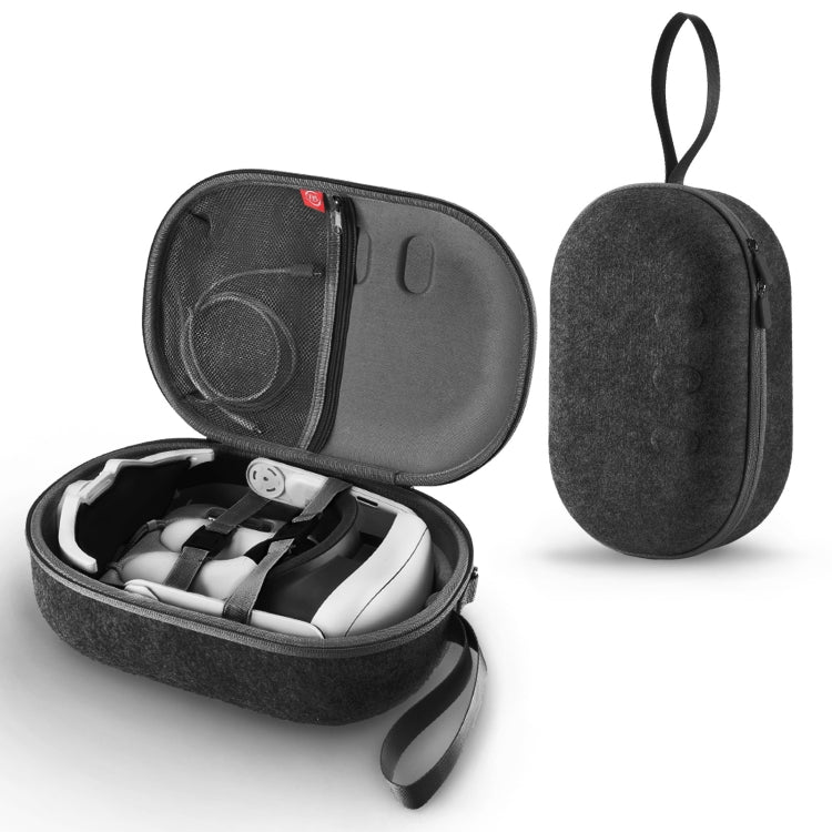 JYS-MQ018 適用於 Apple Vision Pro / Meta Quest 3 VR 眼鏡收納包防摔防刮便攜包，黑色，灰色