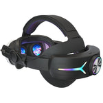 適用於 Meta Quest 3 USB 可充電 RGB 燈效可調折疊頭戴，適用於 Meta Quest 3（精英版）、Meta Quest 3（白色）、Meta Quest 3（黑色）