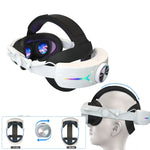 適用於 Meta Quest 3 USB 可充電 RGB 燈效可調折疊頭戴，適用於 Meta Quest 3（精英版）、Meta Quest 3（白色）、Meta Quest 3（黑色）