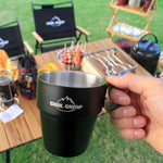 COOL CAMP CF-519 戶外露營304不鏽鋼咖啡杯 保溫防燙雙層真空杯，4合1套裝