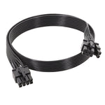 適用於Corsair 18AWG扁平線 電源模組線 顯示卡模組線 8針轉8針 6+2，50cm 適用於Corsair，60cm 適用於Corsair