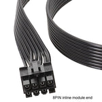 適用於Corsair 18AWG扁平線 電源模組線 顯示卡模組線 8針轉8針 6+2，50cm 適用於Corsair，60cm 適用於Corsair