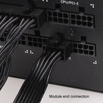 適用於Corsair 18AWG扁平線 電源模組線 顯示卡模組線 8針轉8針 6+2，50cm 適用於Corsair，60cm 適用於Corsair