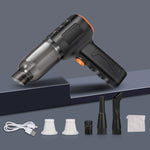 Car Vacuum Cleaner Large Suction Power Wireless Pump Inflatable Blower Handheld Small Vacuum Cleaner, Brush 200W+2 Filters+Storage Bag (Black), Brush 200W+3 Filters+Air Bag (Black), Brushless 260W+2 Filters+Storage Bag (Black)                          ...