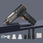Car Vacuum Cleaner Large Suction Power Wireless Pump Inflatable Blower Handheld Small Vacuum Cleaner, Brush 200W+2 Filters+Storage Bag (Black), Brush 200W+3 Filters+Air Bag (Black), Brushless 260W+2 Filters+Storage Bag (Black)                          ...