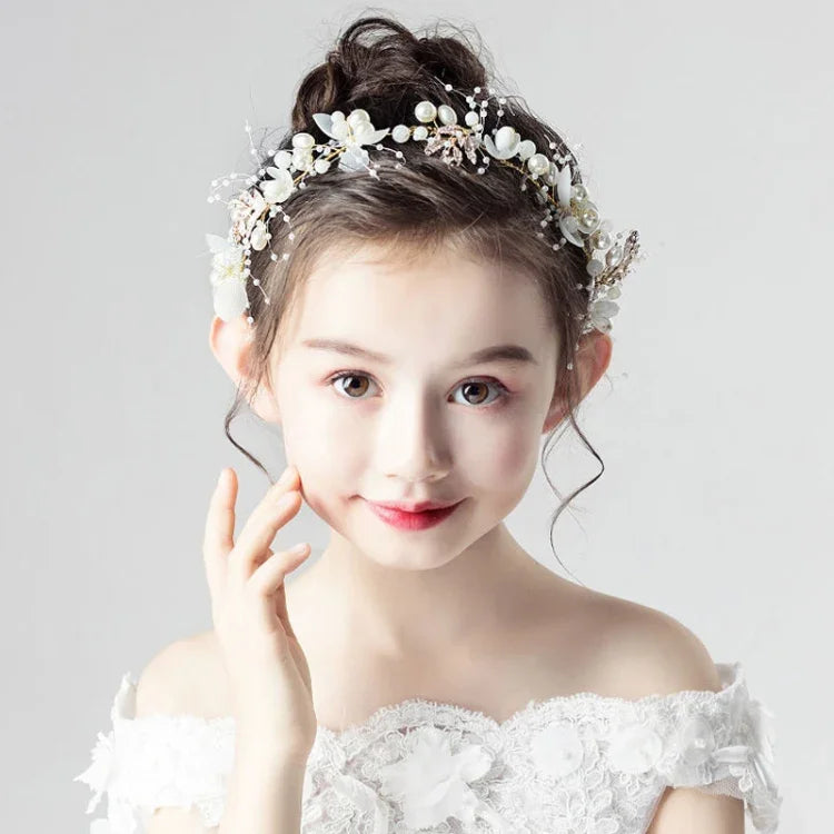 森林花環髮帶生日女孩表演配飾
