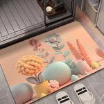 3D油畫矽藻泥吸水防滑地墊，40 x 60cm，50 x 80cm