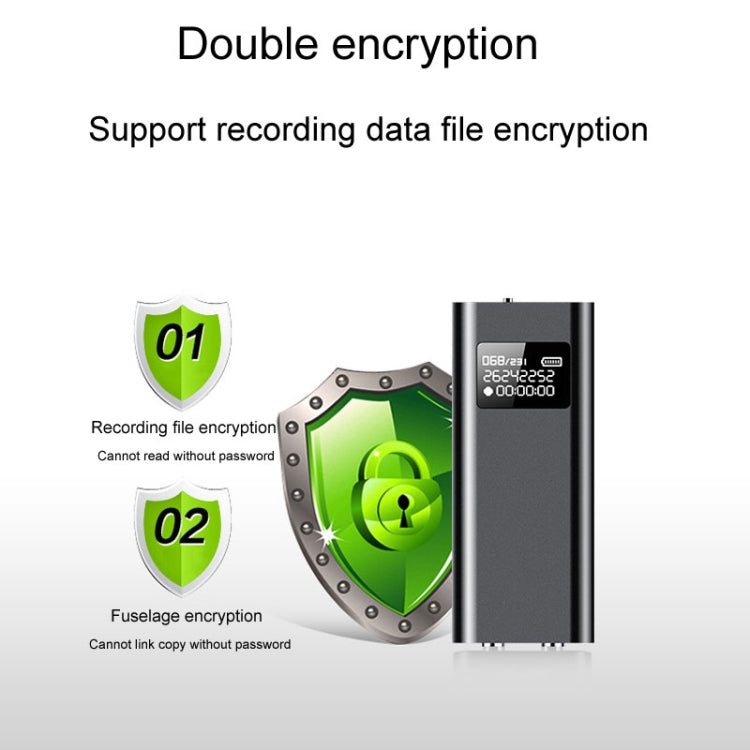 Q25智能錄音筆帶屏幕高清降噪背夾式記者錄音筆，4GB，8GB，16GB，32GB