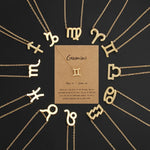 Zodiac Signs Necklace Electroplate Alloy Short Chain Jewelry, Aries Golden, Cancer Golden, Libra Golden, Virgo Golden, Leo Golden, Aquarius Golden, Pisces Golden, Taurus Golden, Capricorn Golden, Sagittarius Golden, Scorpio Golden, Gemini Golden       ...