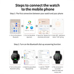 T30 1.6-inch Outdoor Sports Waterproof Smart Music Bluetooth Call Watch, Black, Dark Green, Black Steel+Silicone, Black Net+Silicone