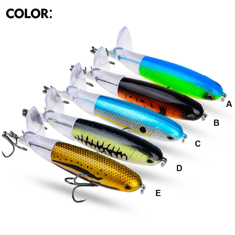PROBEROS DW601 360度旋轉螺旋槳假餌 水面拖繩拖拉浮動假魚餌，10.5cm/13.5g，11.5cm/16.5g，14.5cm/32.5g