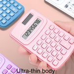 Small Solid Color Calculator Dormitory Student Office Exam Tool