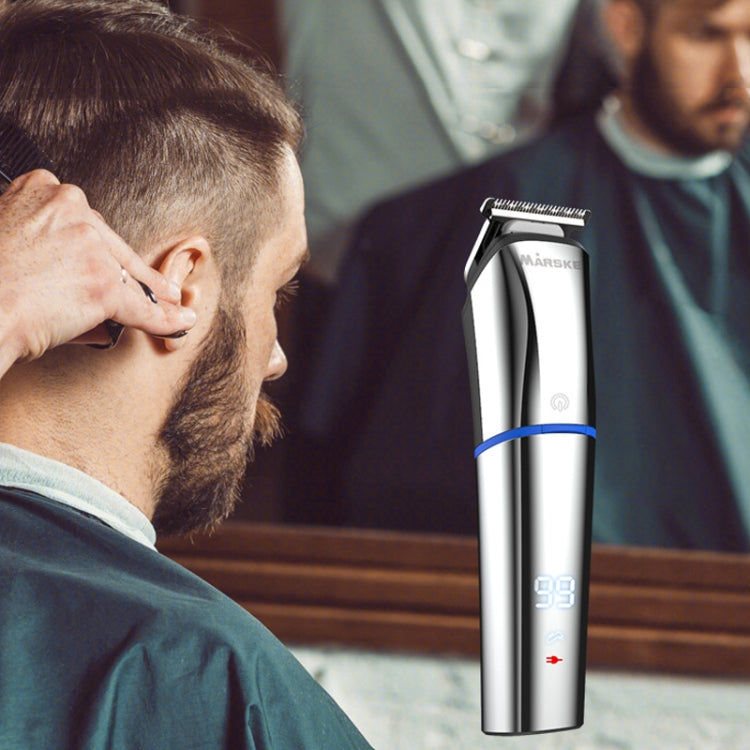 MARSKE 6 In 1 Hair Clipper Grooming Set Rechargeable Razor Carving Nose Hair Trimmer, EU Plug, US Plug