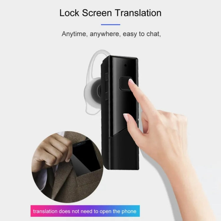 40 Languages Instant Real-Time Translation Smart Wireless BT5.0 Translation Earphone, Support 40 Languages (White), Support 40 Languages (Black)