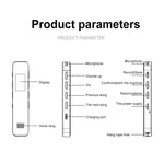 G1 0.96吋IPS彩色螢幕高清智慧迷你降噪計時錄音筆，8GB，16GB，32GB