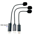 USB直插電腦直播視訊會議麥克風，4.0x205mm，4.0x255mm，4.0x255mm帶開關