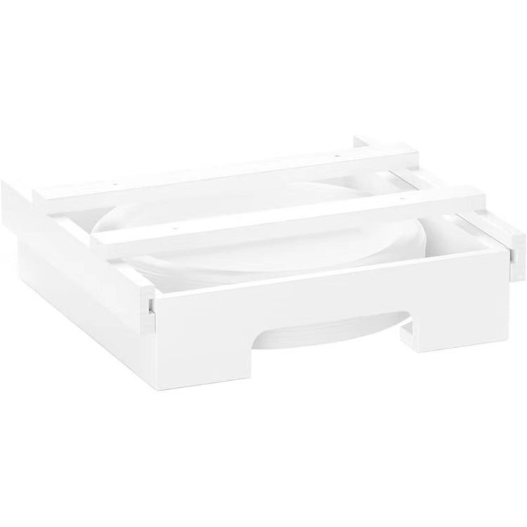 9吋紙盤分配器 櫥櫃下方竹製盤子架 廚房收納架，24 x 26.5 x 6.5