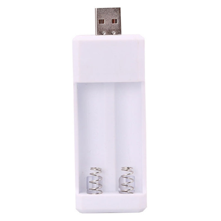 直插式 2 插槽 USB AA / AAA 可充電電池充電器，USB 2 插槽