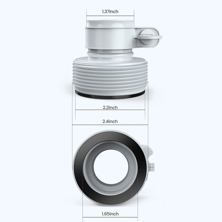 適用於Intex泳池泵配件10722 / 25009 B型軟管接頭，1個B型接頭
