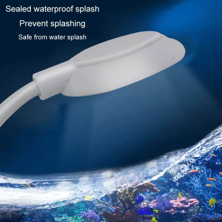 5W 魚缸LED夾燈 USB 插頭照明水族透光水草燈