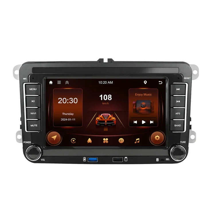 適用於 Volkswagen/Skoda 2+64G 播放器 大屏 Carplay 安卓導航倒車攝像頭一體機，2+64G