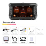 適用於 Volkswagen/Skoda 2+64G 播放器 大屏 Carplay 安卓導航倒車攝像頭一體機，2+64G