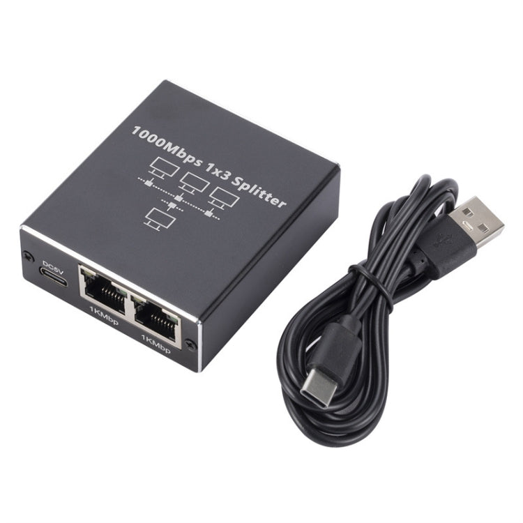 千兆網路分線器 網路分享器 RJ45網路線分線器，1對3，1對4