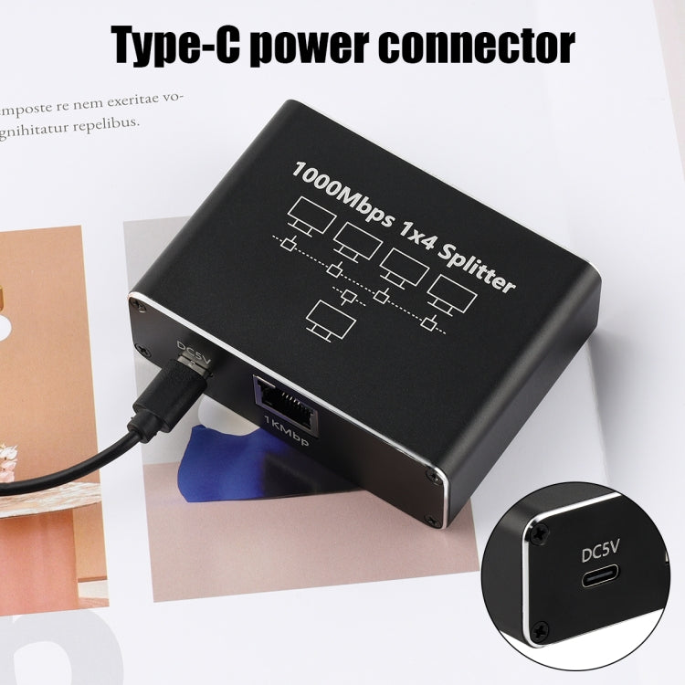 千兆網路分線器 網路分享器 RJ45網路線分線器，1對3，1對4