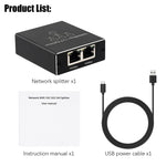 千兆網路分線器 網路分享器 RJ45網路線分線器，1對3，1對4