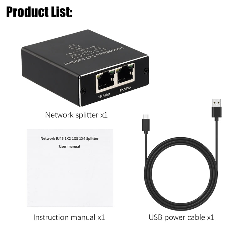 千兆網路分線器 網路分享器 RJ45網路線分線器，1對3，1對4