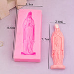 Virgin Mary 翻糖矽膠蛋糕模具 DIY巧克力黏土模 烘焙工具