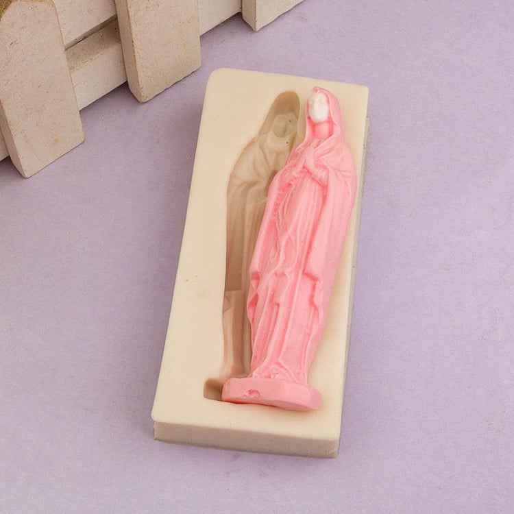 Virgin Mary 翻糖矽膠蛋糕模具 DIY巧克力黏土模 烘焙工具