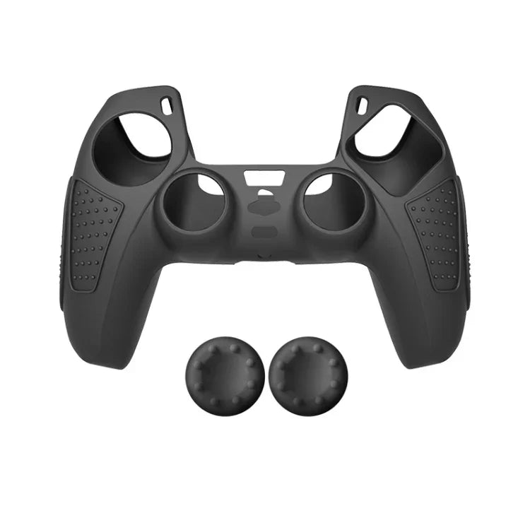 適用於 PS5 手把矽膠保護套 防滑軟矽膠套，白色、藍色、黑色、白色+2帽、藍色+2帽、黑色+2帽、白色+8帽、藍色+8帽、黑色+8帽