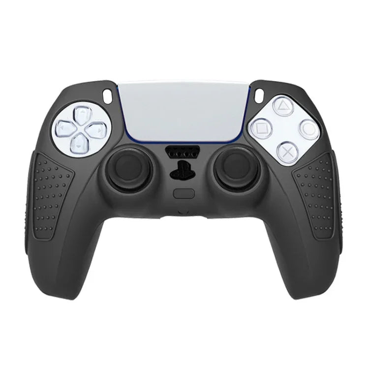 適用於 PS5 手把矽膠保護套 防滑軟矽膠套，白色、藍色、黑色、白色+2帽、藍色+2帽、黑色+2帽、白色+8帽、藍色+8帽、黑色+8帽