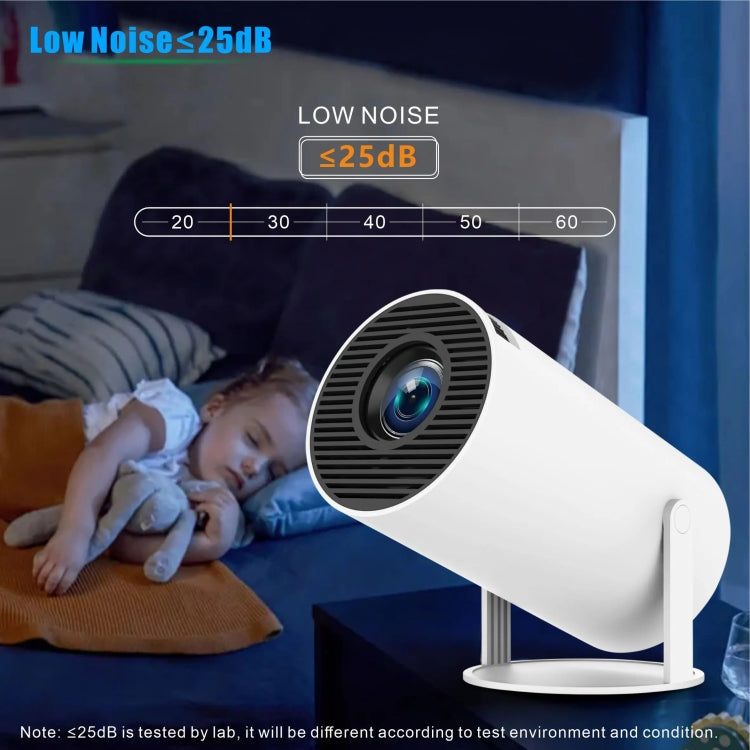HY300 PRO 智能投影機 Android 11.0 系統 160 流明便攜投影機，歐規插頭，美規插頭，英規插頭，澳規插頭